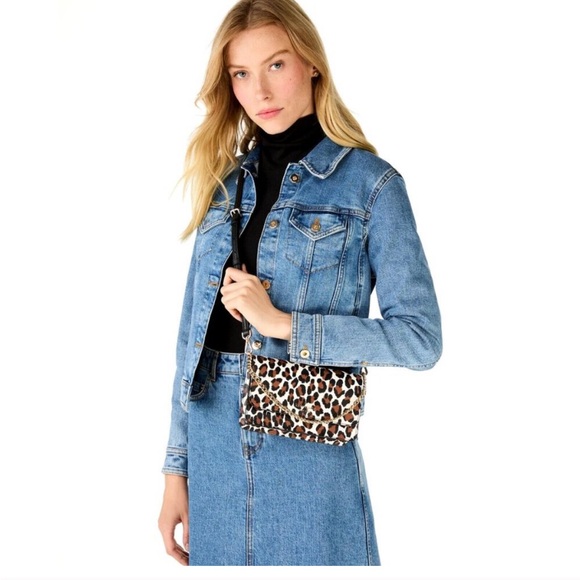 Kate Spade Madison Animal Print Small Flap Crossbody/ Clutch - Picture 10 of 10